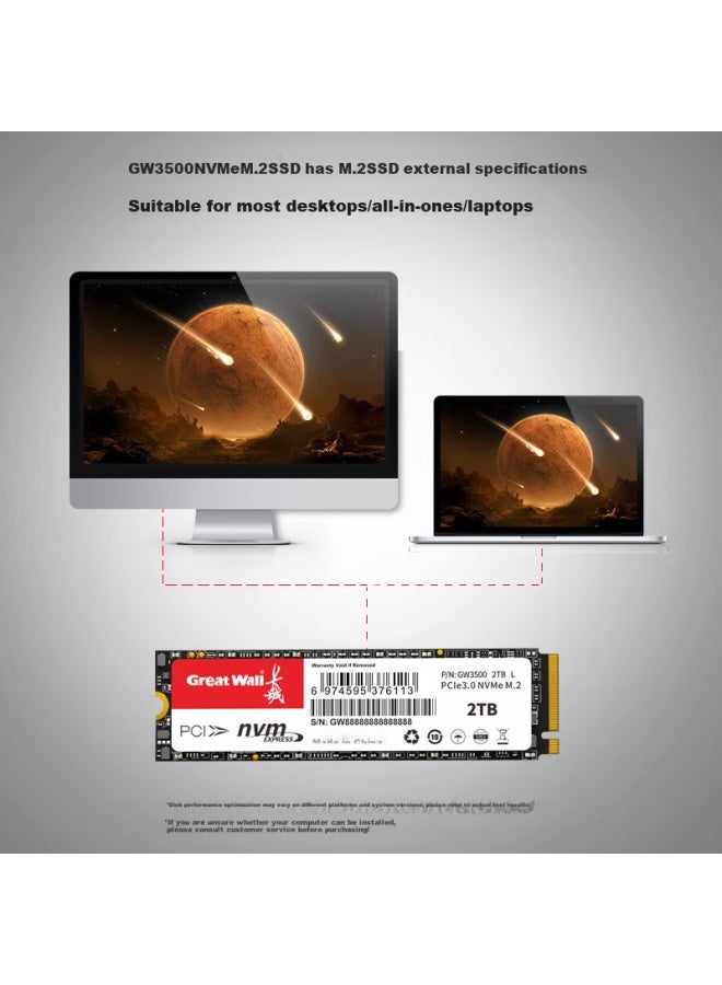 Great Wall 1tb Ssd, M.2 Interface , Pcie 3.0x4, Gw3500 Series, Read Speed Up To 3500mb/s - Image 3
