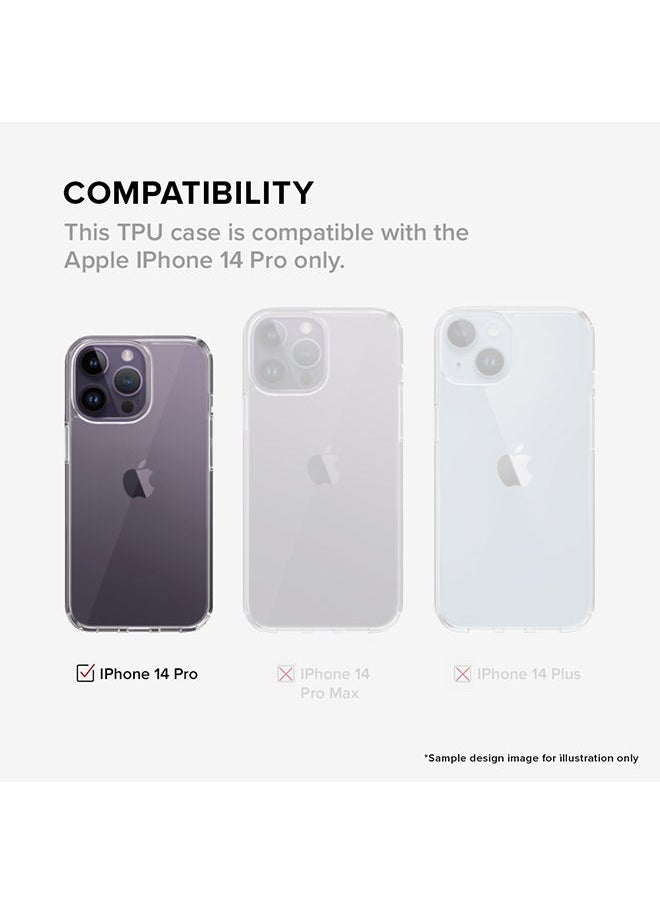 O Ozone Hard TPU Acrylic Cover For Apple iPhone 14 Pro Case Heavy Duty Shockproof Anti-Slip Full-Body Protective Mobile Phone Cover - Clear  - Image 2