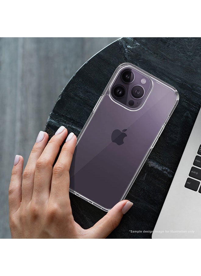 O Ozone Hard TPU Acrylic Cover For Apple iPhone 14 Pro Case Heavy Duty Shockproof Anti-Slip Full-Body Protective Mobile Phone Cover - Clear  - Image 3
