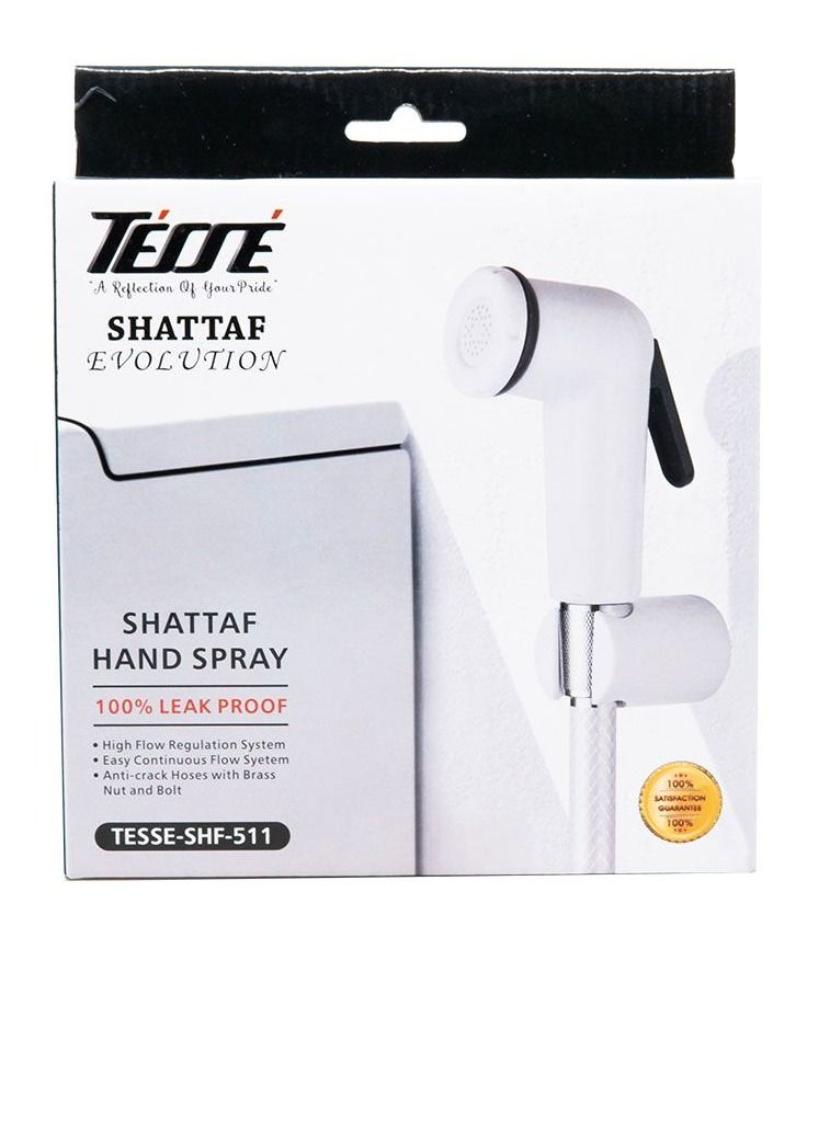 Tesse Toilet Spray Shattaf With Flexible Hose And Hook - Image 1