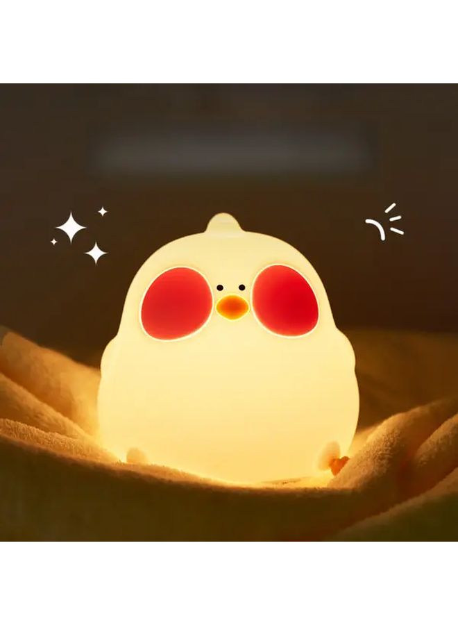 White Touch Control LED Color Changing Chick Night Light USB Battery Bedside Lamp - Image 5