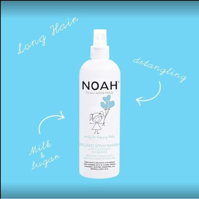 Noah KIDS SPRAY CONDITIONER WITH MILK AND SUGAR DETANGLING 250 ML - Image 2