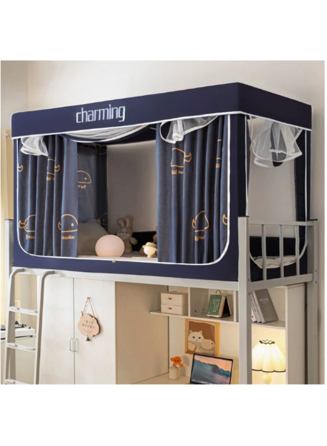 Arabest Bed Canopy Tents Curtain Blackout Curtain Single Bed Tent Curtain Student Shading Cloth Bed Canopy Mosquito Net Student Sleep Privacy Protection - Image 1