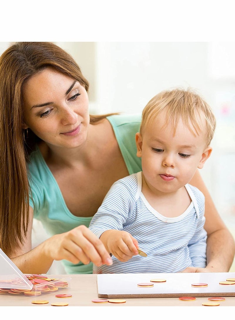 Two Color Counters, 100 pcs, Counters for Kids Math, Counters, Math Counters, Red and Yellow Counters, Math Counters for Kids, Counting Chips, Counters for Math - Image 3