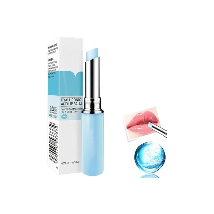 Hyaluronic Acid Lip Balm, Long-lasting Moisturizing Lips, Lip Care Daily Use Lip Balm (New Packing) (Hyaluronic acid)