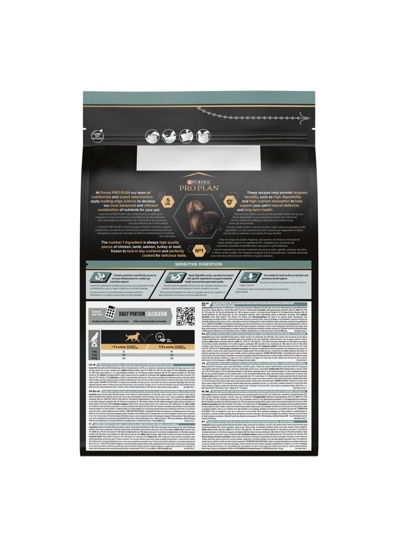 Purina Pro Plan Sensitive Digestion Small And Mini Adult Dry Dog Food With Lamb 3kg - Image 2