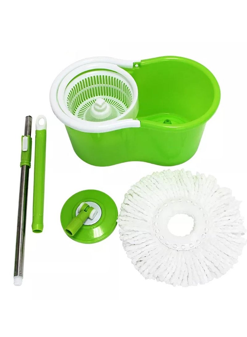 قطع ممسحة التنظيف الدوارة دلو ممسحة مع عصر ممسحة الأرضية البلاستيكية - Image 2