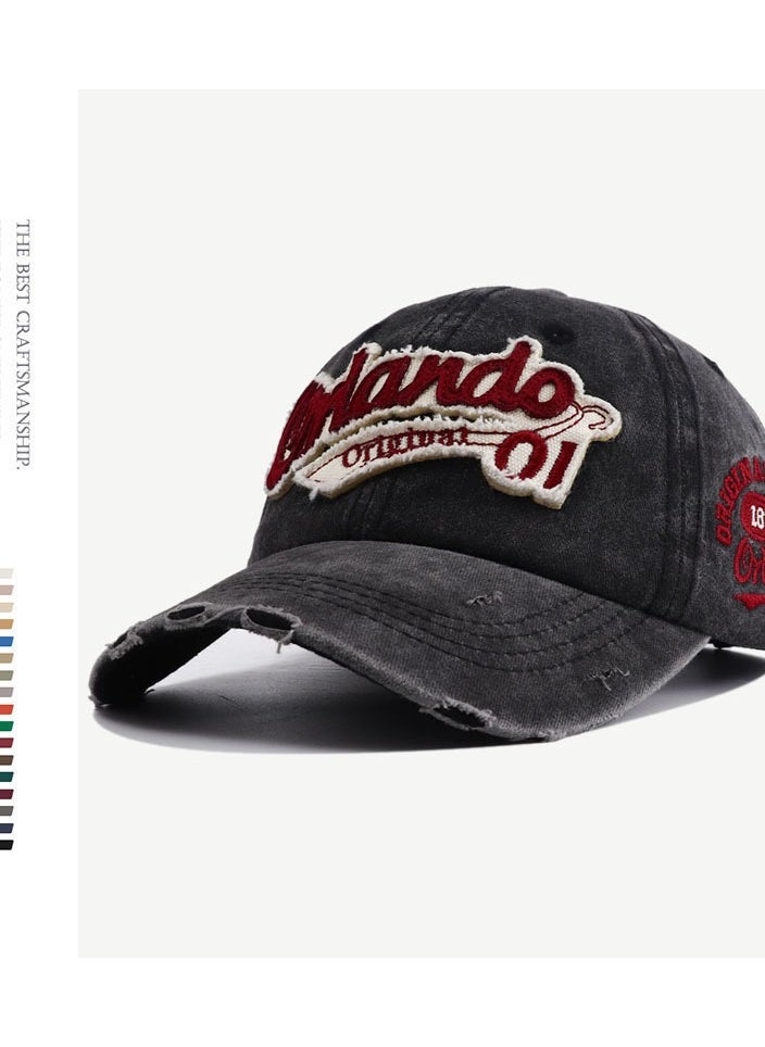 KUYING - New Hat Versatile Retro Baseball Hat for Girls - Image 1