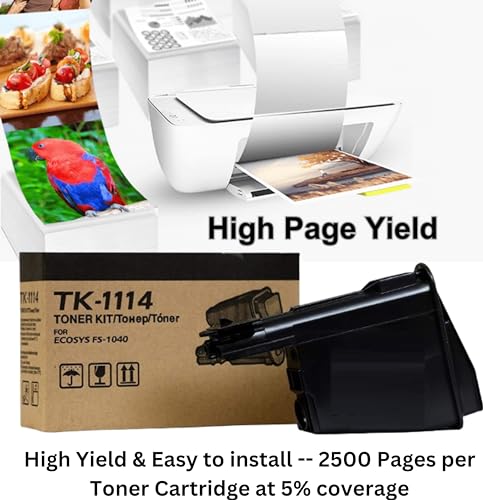 ANG TK-1114 Toner Cartridge Compatible with Kyocera Ecosys FS-1020MFP FS-1025MFP FS-1040 FS-1060DN FS-1120MFP FS-1125MFP Printers | Black Pack of 1 - Image 3