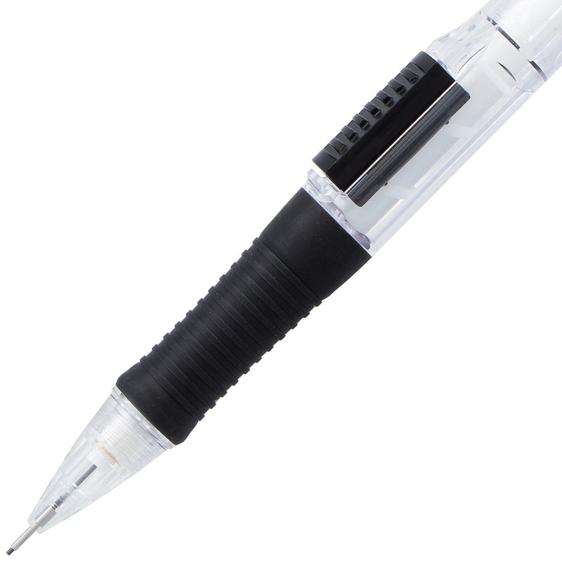 Pentel قلم رصاص ميكانيكي بنتل كويك كليك (0.5 مم)، أسود، علبة من 12 (PD215A) - Image 4