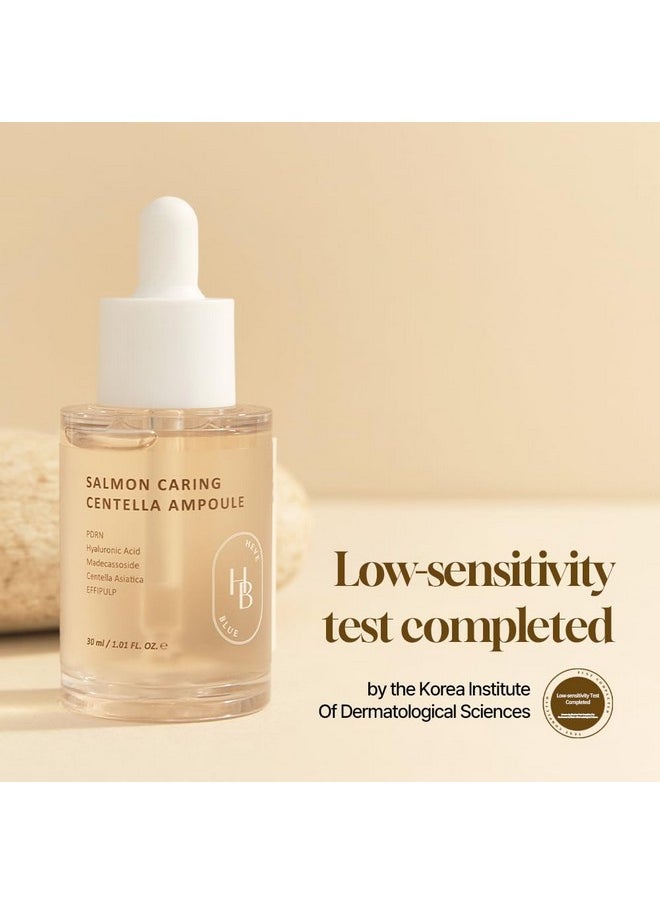 HEVEBLUE HEVEBLUE Salmon Caring Centella Ampoule - Salmon PDRN, Salmon Egg Extract, Centella, Madecassoside, Calming, Soothing, Restore and Rejuvenate, Sensitive Skin, Korean Skincare  - Image 5