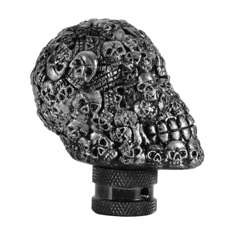Skull Gear Shift Knob Lever Universal Manual Transmission Car Shifter - Quality Eco-Friendly Durable Material with 3 Adapters for Most Auto Vehicles - Image 3