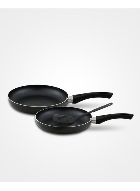 Nonstick Frypan Combo set(26cm & 20cm) With Nylon Spatula, Quick Heating, 10X Tougher Coating, Corrosion Resistant, Safe Non-Stick Fry Pan Cooking Kitchen Easy Cooking - AFP 2620