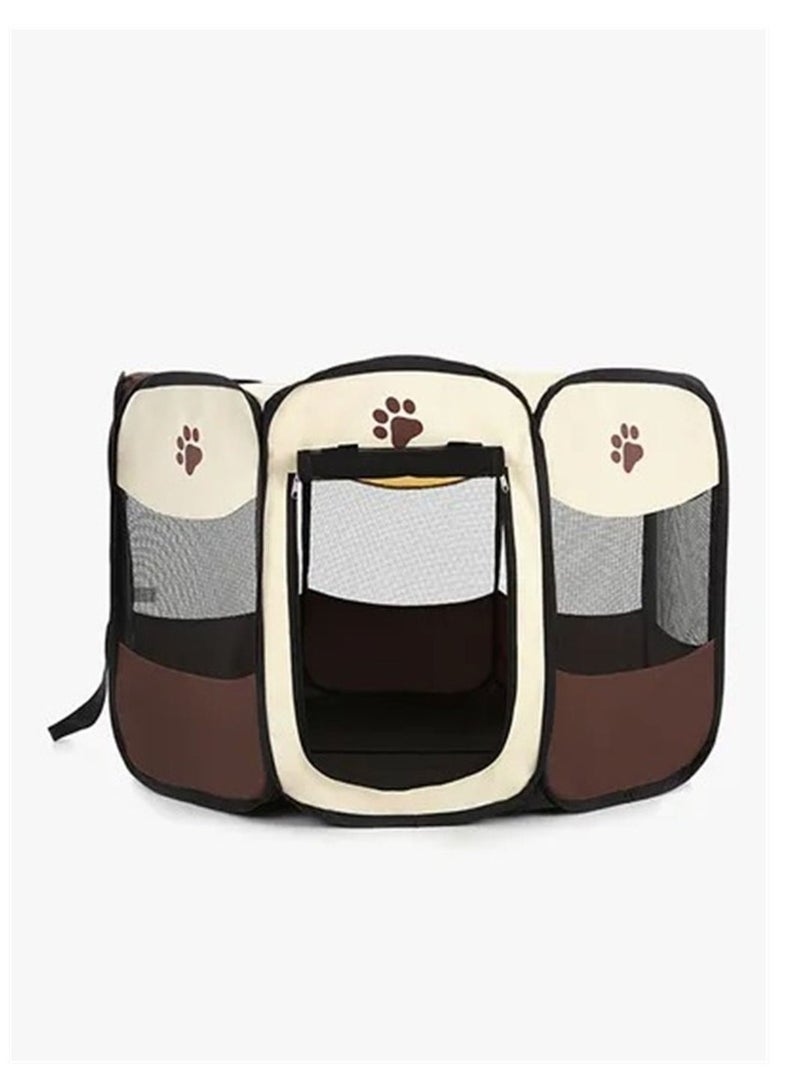 Portable Pet House utdoor Detachable Folded Waterproof Octagonal Pet Dog Cat Kennel - M - Image 5