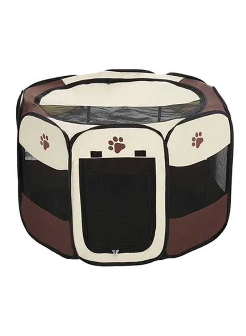 Portable Pet House utdoor Detachable Folded Waterproof Octagonal Pet Dog Cat Kennel - M - Image 1