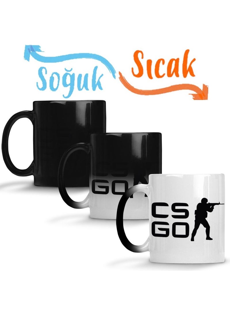 Baskı Dükkanı - Print Shop Csgo Counter Strike Logo Magic Mug Porcelain - Image 1