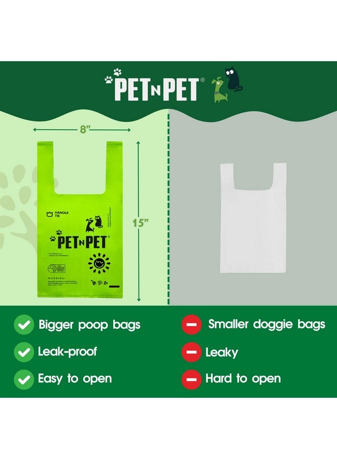 بت آن بت أكياس فضلات الكلاب غير المعطرة من Pet N Pet، 800 كيس، بمقابض ربط، 38% نباتية و62% بولي إيثيلين، أكياس براز للكلاب، أكياس براز سميكة للغاية للكلاب، أكياس نفايات الحيوانات الأليفة - Image 2
