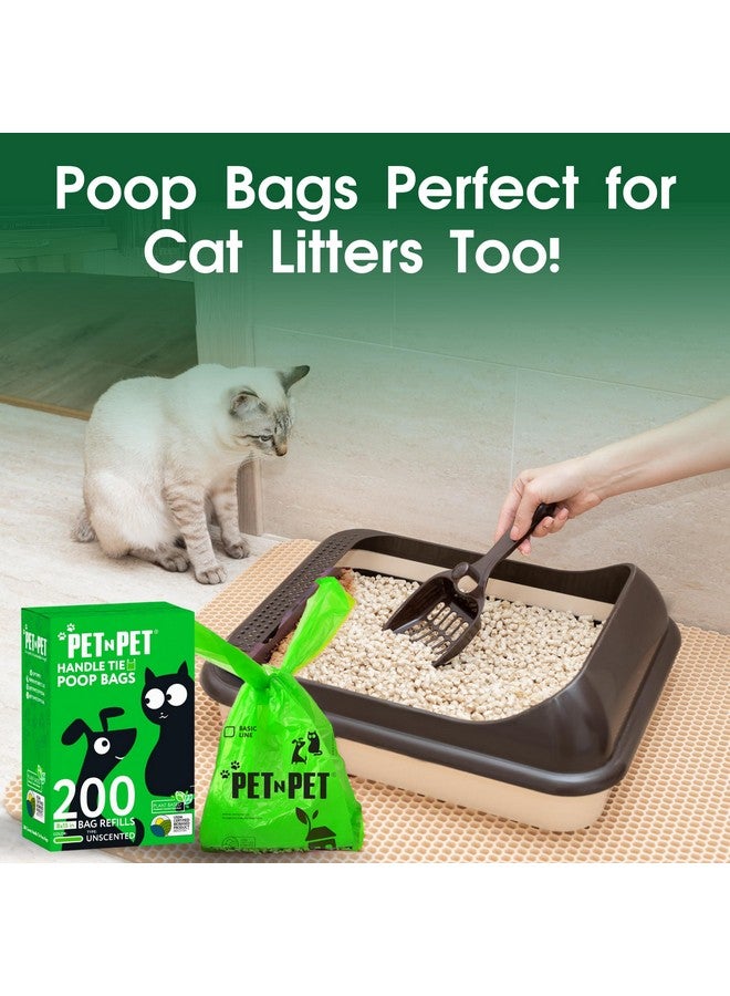 بت آن بت أكياس فضلات الكلاب غير المعطرة من Pet N Pet، 800 كيس، بمقابض ربط، 38% نباتية و62% بولي إيثيلين، أكياس براز للكلاب، أكياس براز سميكة للغاية للكلاب، أكياس نفايات الحيوانات الأليفة - Image 4