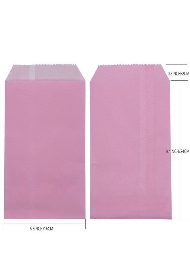 Amsthow 6.3 x 8.27-inch Glassine Paper Bags 100 Pcs Pink Waxed Cookies Treat Bags for Sandwich, Donuts (Pink) - Image 3