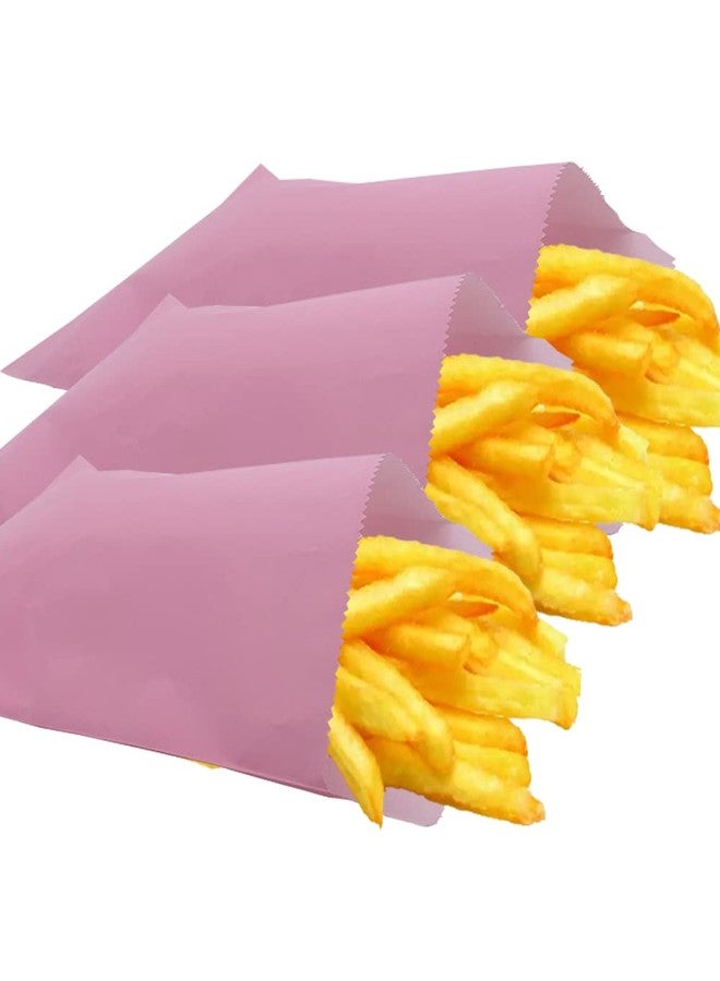 Amsthow 6.3 x 8.27-inch Glassine Paper Bags 100 Pcs Pink Waxed Cookies Treat Bags for Sandwich, Donuts (Pink) - Image 5