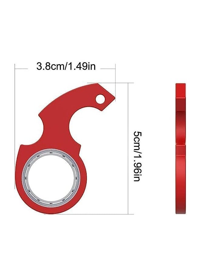 Keychain Spinner Toy, Portable Keyring Spinner Toy, Finger Keychain Spinner Portable Keychain Spinner, Novelty Keychains for Finger Exercise(2PCS)