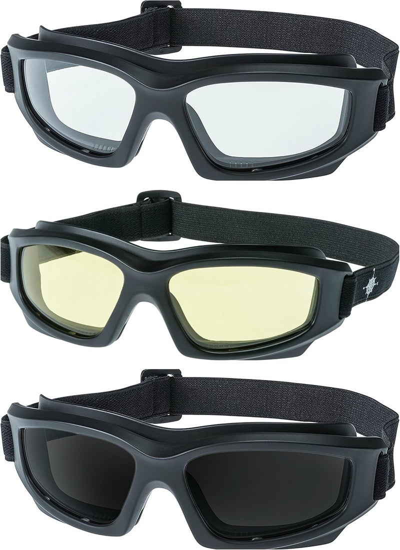 Get Lost Helmets Store Motorcycle Goggles For Men: Heavy-Duty Motorcycle Riding Goggles w/Hard Case, Cleaning Cloth, & Pouch - Image 1