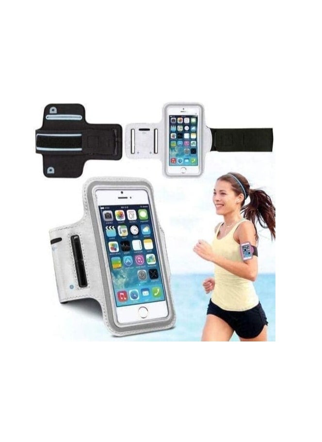 PAMEER Phone Armband Holder with Key Holder and Card Slot, Water Resistant Gym Running Workouts Arm Band for Phone upto 6.2 inch, iPhone, Samsung Adjustable Band for Gym Running Workouts  - Image 2