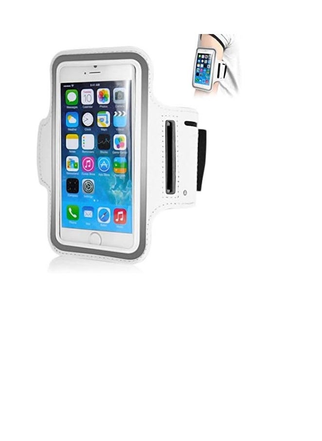 PAMEER Phone Armband Holder with Key Holder and Card Slot, Water Resistant Gym Running Workouts Arm Band for Phone upto 6.2 inch, iPhone, Samsung Adjustable Band for Gym Running Workouts  - Image 5