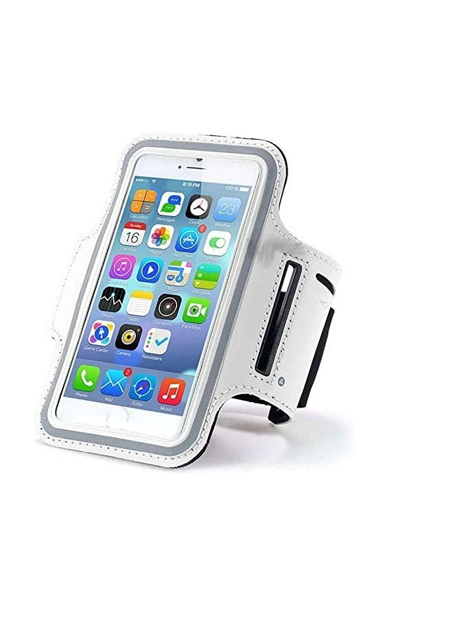 PAMEER Phone Armband Holder with Key Holder and Card Slot, Water Resistant Gym Running Workouts Arm Band for Phone upto 6.2 inch, iPhone, Samsung Adjustable Band for Gym Running Workouts  - Image 4