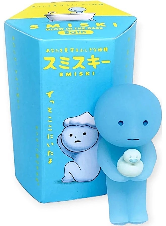 Smiski Bath Series Collectible Figure - Glow-in-the-Dark Bathroom Theme Mystery Blind Box Cute Desk & Room Décor - Image 2