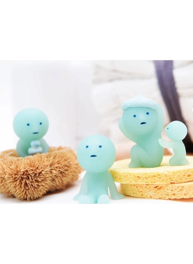 Smiski Bath Series Collectible Figure - Glow-in-the-Dark Bathroom Theme Mystery Blind Box Cute Desk & Room Décor - Image 4