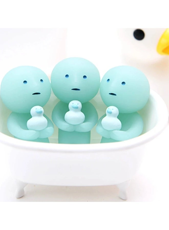 Smiski Bath Series Collectible Figure - Glow-in-the-Dark Bathroom Theme Mystery Blind Box Cute Desk & Room Décor - Image 1