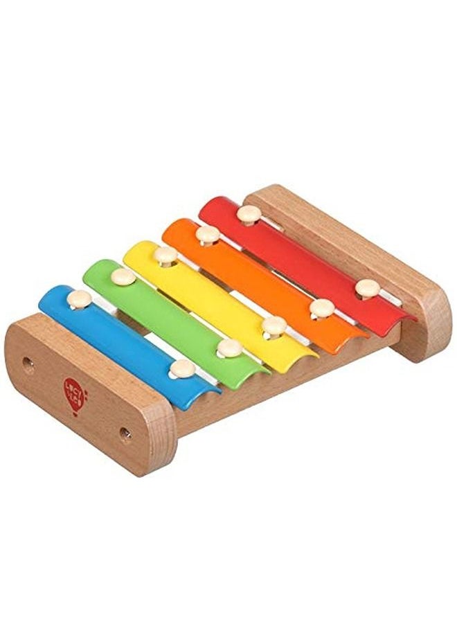 BAYBEE Wooden Xylophone Musical Toy For Kids With 5 Knots Non-Toxic Xylophone With Colors Musical Instrument Toy For Kids Toys Enhance Motor Skills Hand Eye Coordination Toys For Kids 2+ Years  - Image 4