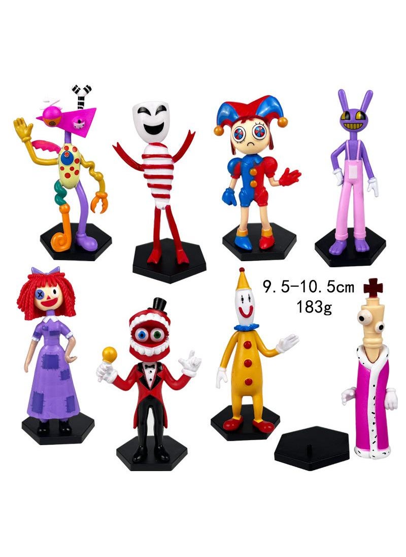 Y&D 8-Piece The Amazing Digital Circus Figurines Model Toys Cake Car Model  - Image 1
