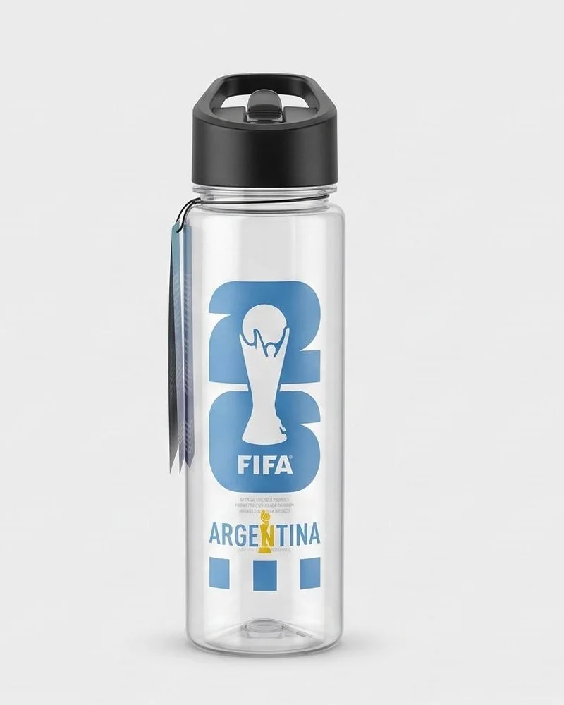 Redtag Assorted Argentina Football Water Bottle (700ml)