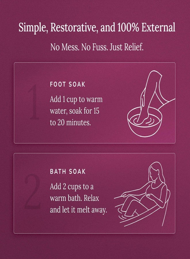 Nory Mamasoak Epsom Salt for Pregnancy Relief/Swollen Feet/Cramps & Joint Stiffness, Magnesium Rich Bath Salt for Foot, Relieves Aches & Pain, 800g - Image 3