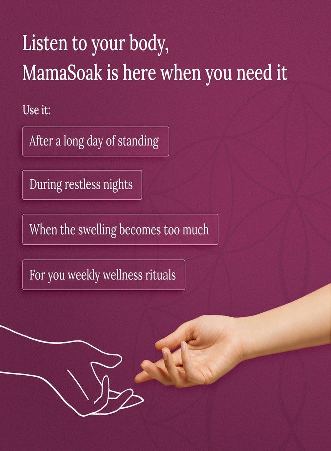 Nory Mamasoak Epsom Salt for Pregnancy Relief/Swollen Feet/Cramps & Joint Stiffness, Magnesium Rich Bath Salt for Foot, Relieves Aches & Pain, 800g - Image 4