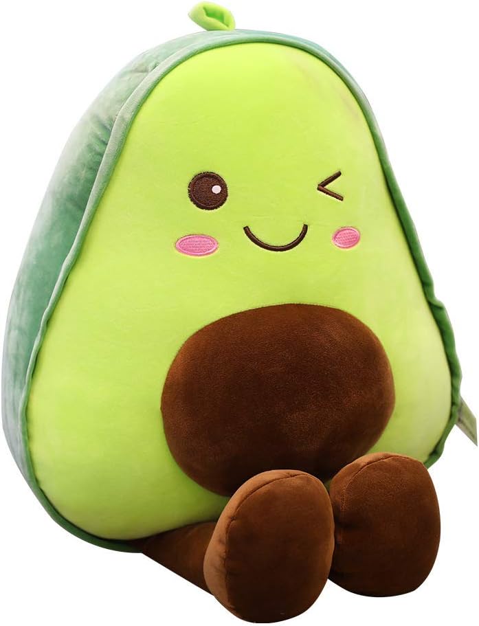 XIAOHONG 236 inch Large Avocado Fruit Soft Plush Toy Furry Stuffed Toy Avocado Plush Doll Cute Toy Avocado Stuffed Pillow Kawaii Food Shaped Fruit Series Hugging Pillow for Kids - Image 1