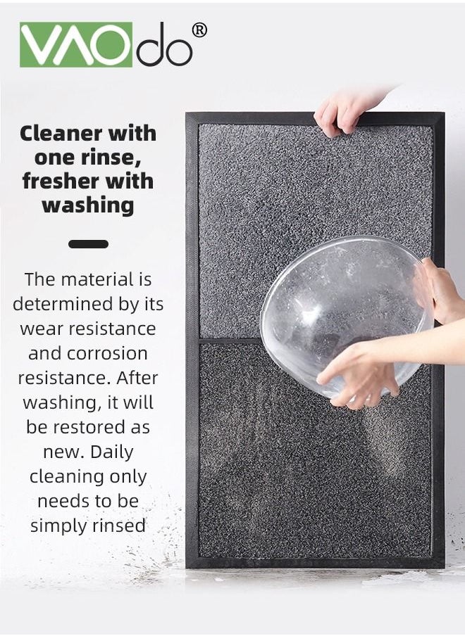 VAOdo - Shoe Sanitizer Mat Shoe Soles Disinfecting Floor Mat Front Door Mat Kitchen Rug Pad Outdoor Household Disinfectant Foot Pads Carpet and Door Mats for Classroom Home Office Entrance Indoor Gray - Image 1