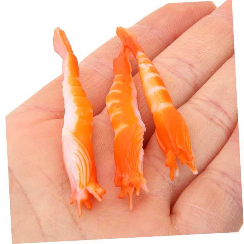 4 Sets Realistic Simulated Shrimp Models For Photography Props Home Decoration Educational Play - Image 4