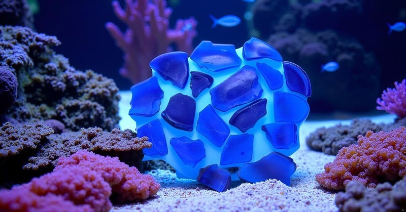 Galapagos زجاج بحري من جزر غالاباغوس رقم 05131 للاستخدام في الأحواض المائية، وزنه 4 أرطال، لونه أزرق عميق. - Image 4