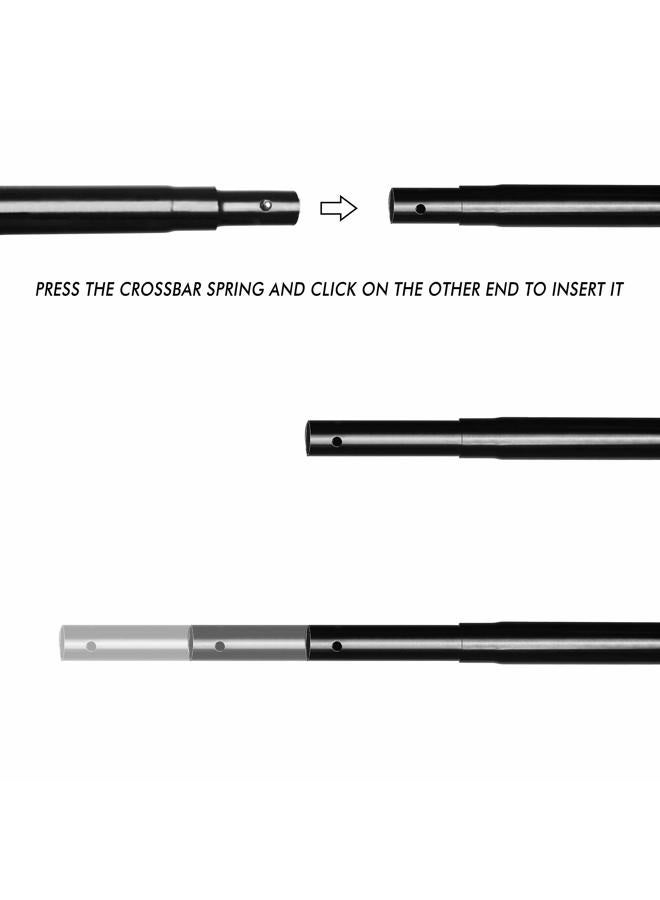 EMART Photo Video Studio 7 x 10ft Green Screen Backdrop Stand Kit, Photography Background Support System with 6 x 9ft 100% Cotton Muslin Chromakey Curtain - Image 3