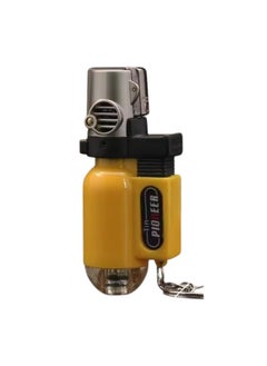 Windproof Pioneer Mini Jet Torch Lighter – Refillable with Keychain Holder