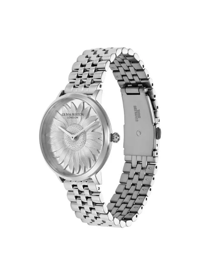 OLIVIA BURTON Ob Signature Sunflower Stainless Steel Watch