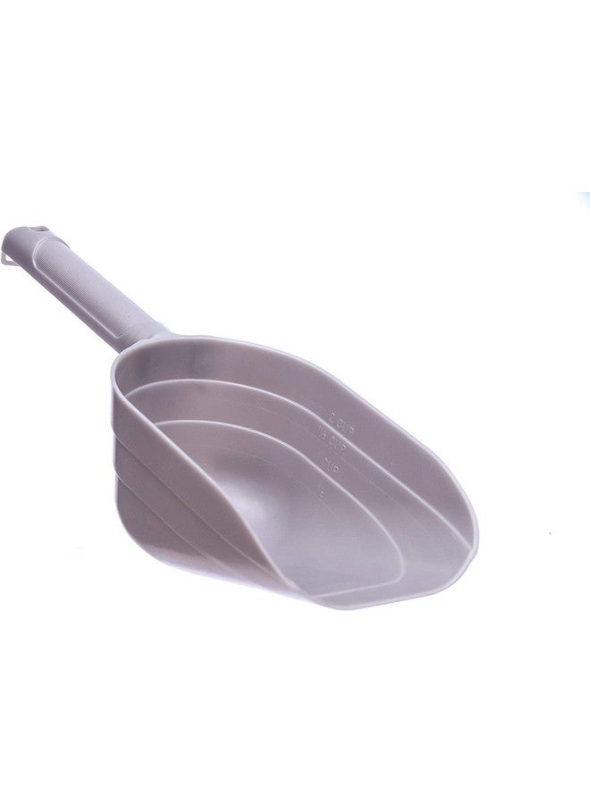 Petmate 2 Cup Pet Food Scoop With Measuring Lines; BPA Free,Silver - Image 3