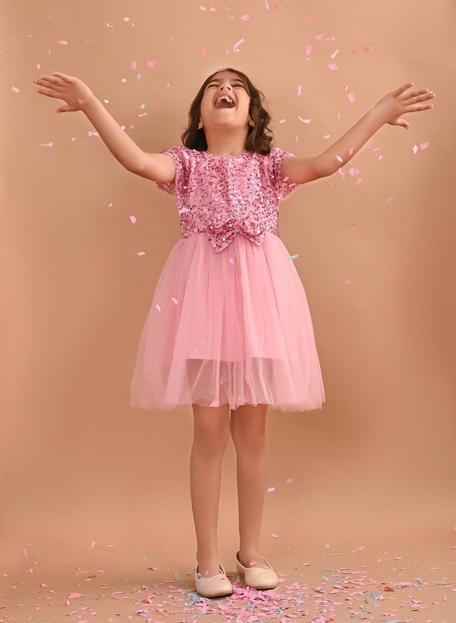 LILPICKS Sequin Tulle Party Dress - Image 5