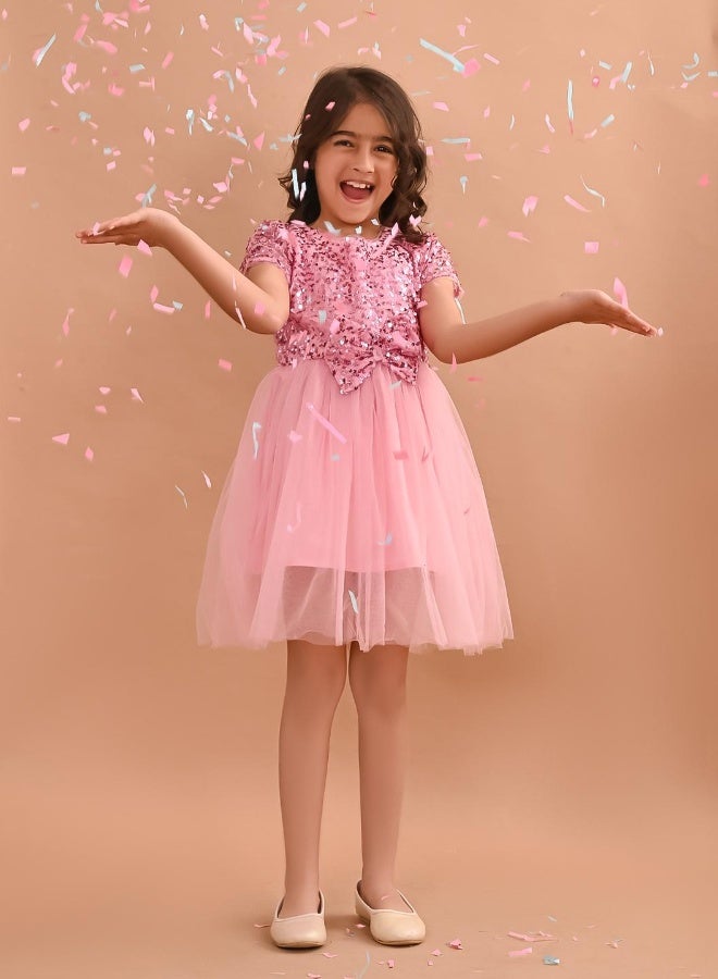 LILPICKS Sequin Tulle Party Dress - Image 1