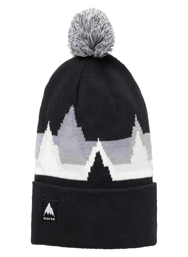 Burton Kids’ Recycled Echo Lake Beanie – Unisex Warm Winter Knit Hat for Boys & Girls – One Size, True Black - Image 1