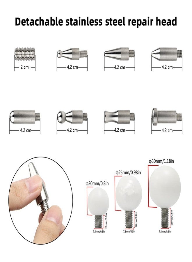 WHDZ Paintless Dent Repair Tools Car Dents Removal Rods Kit with Tips Repair Set for Auto Body Removal of Hail Dents - Image 5