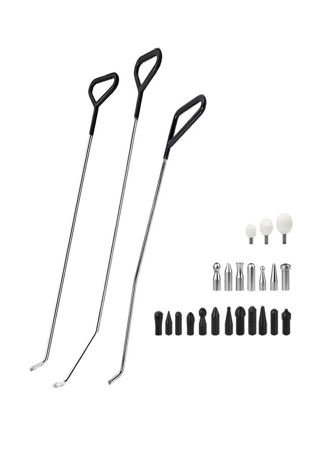 WHDZ Paintless Dent Repair Tools Car Dents Removal Rods Kit with Tips Repair Set for Auto Body Removal of Hail Dents - Image 1